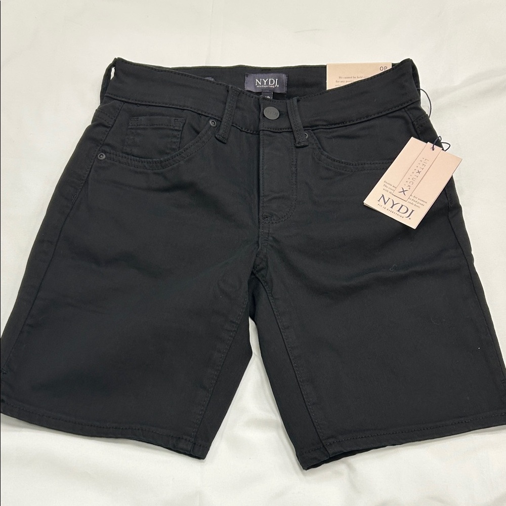 NYDJ Ella Black Jean Shorts